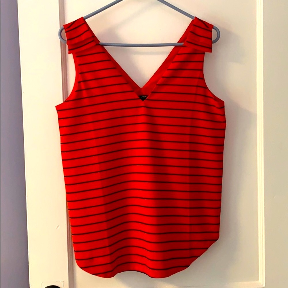 Banana Republic Red and Blue Stripped Tank Top
